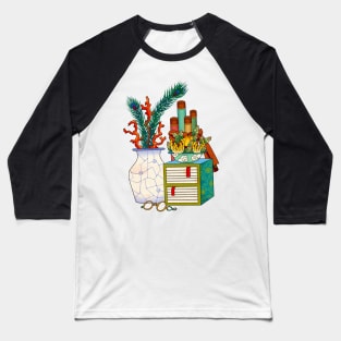 Minhwa: Old Korean Stationery with Coral B Type (Korean traditional/folk art) Baseball T-Shirt